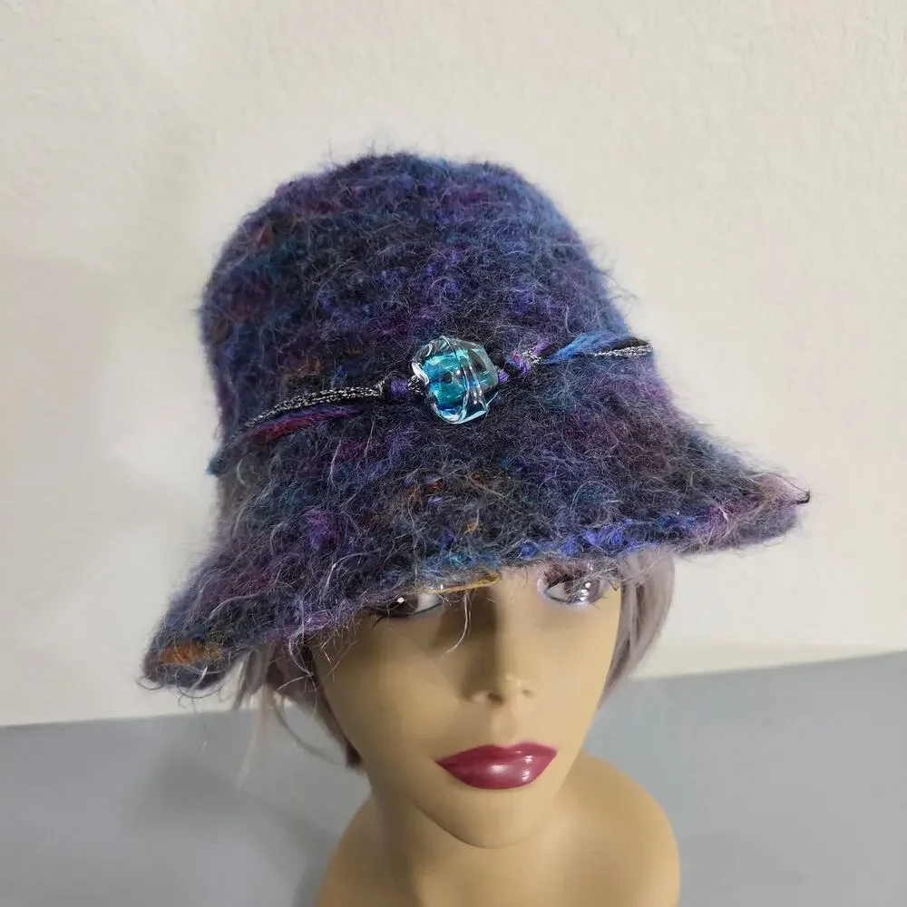 Handmade fuzzy knit